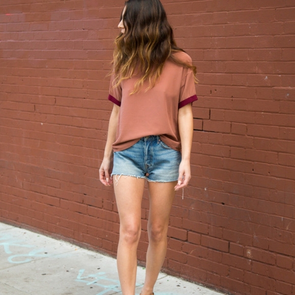 grlfrnd cindy high rise shorts